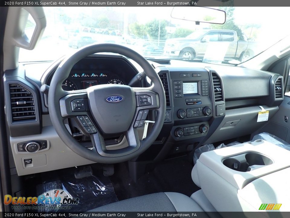 2020 Ford F150 XL SuperCab 4x4 Stone Gray / Medium Earth Gray Photo #11
