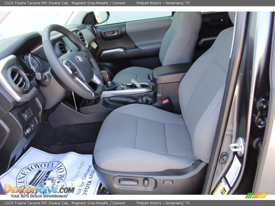 2020 Toyota Tacoma SR5 Double Cab Magnetic Gray Metallic / Cement Photo #10