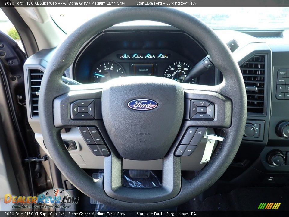 2020 Ford F150 XL SuperCab 4x4 Stone Gray / Medium Earth Gray Photo #15