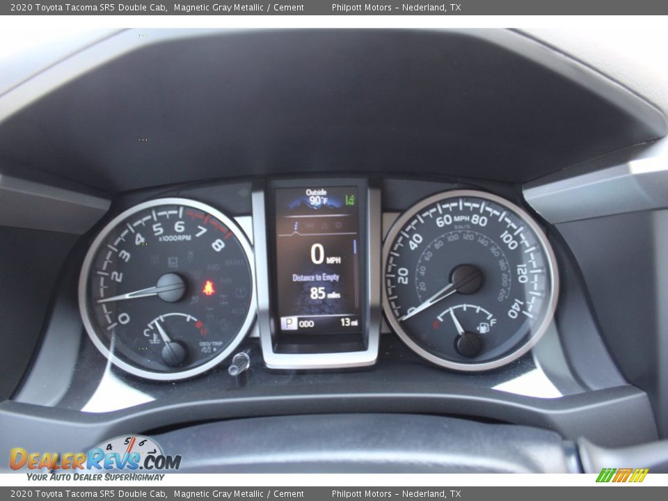 2020 Toyota Tacoma SR5 Double Cab Magnetic Gray Metallic / Cement Photo #13