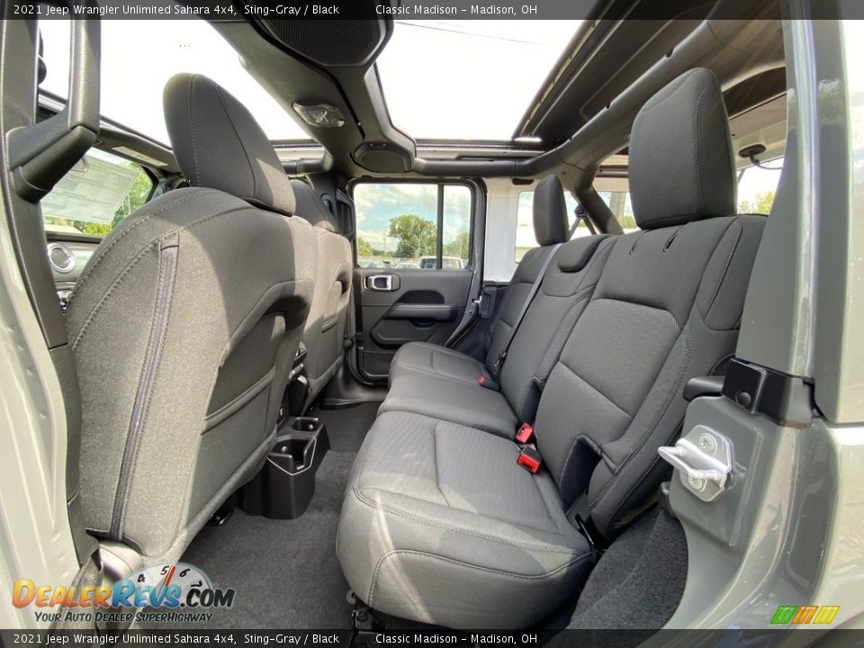 Rear Seat of 2021 Jeep Wrangler Unlimited Sahara 4x4 Photo #3