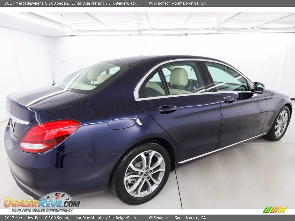 2017 Mercedes-Benz C 300 Sedan Lunar Blue Metallic / Silk Beige/Black Photo #4