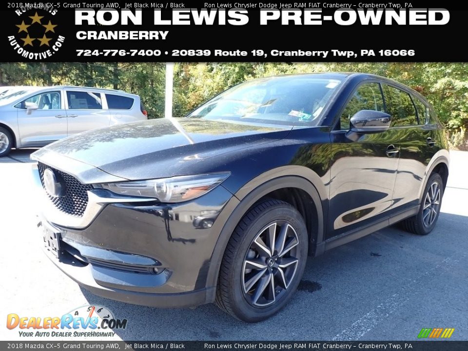 2018 Mazda CX-5 Grand Touring AWD Jet Black Mica / Black Photo #1