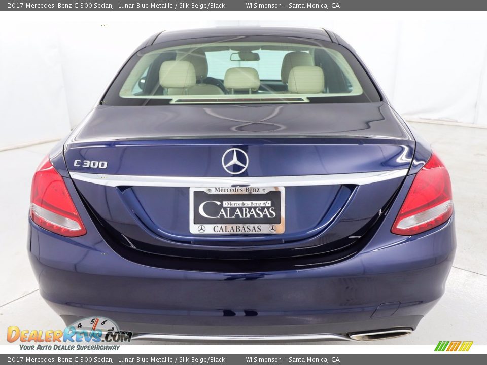 2017 Mercedes-Benz C 300 Sedan Lunar Blue Metallic / Silk Beige/Black Photo #6