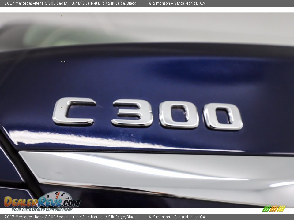 2017 Mercedes-Benz C 300 Sedan Lunar Blue Metallic / Silk Beige/Black Photo #9
