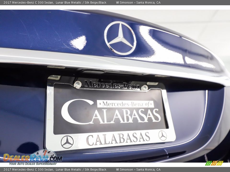 2017 Mercedes-Benz C 300 Sedan Lunar Blue Metallic / Silk Beige/Black Photo #10