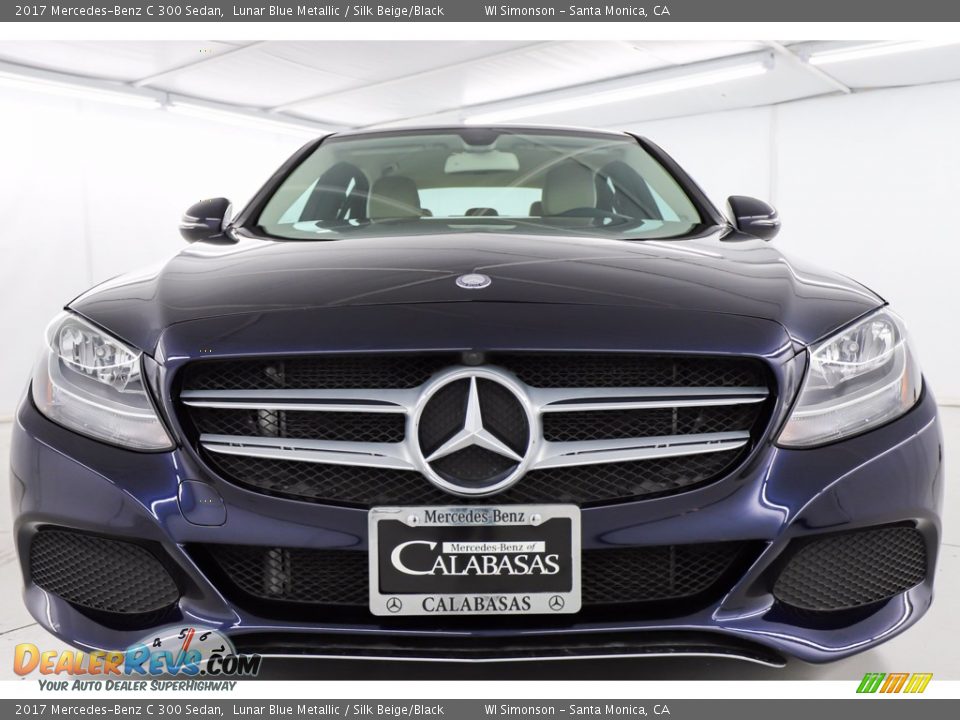 2017 Mercedes-Benz C 300 Sedan Lunar Blue Metallic / Silk Beige/Black Photo #15