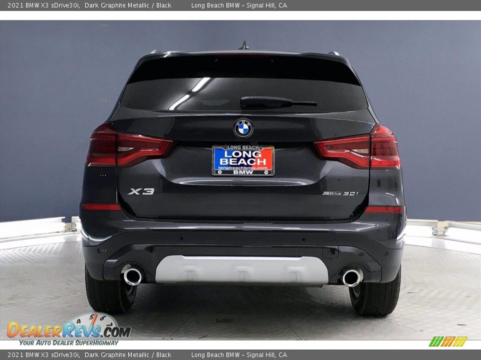 2021 BMW X3 sDrive30i Dark Graphite Metallic / Black Photo #4