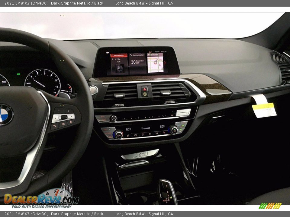 2021 BMW X3 sDrive30i Dark Graphite Metallic / Black Photo #6