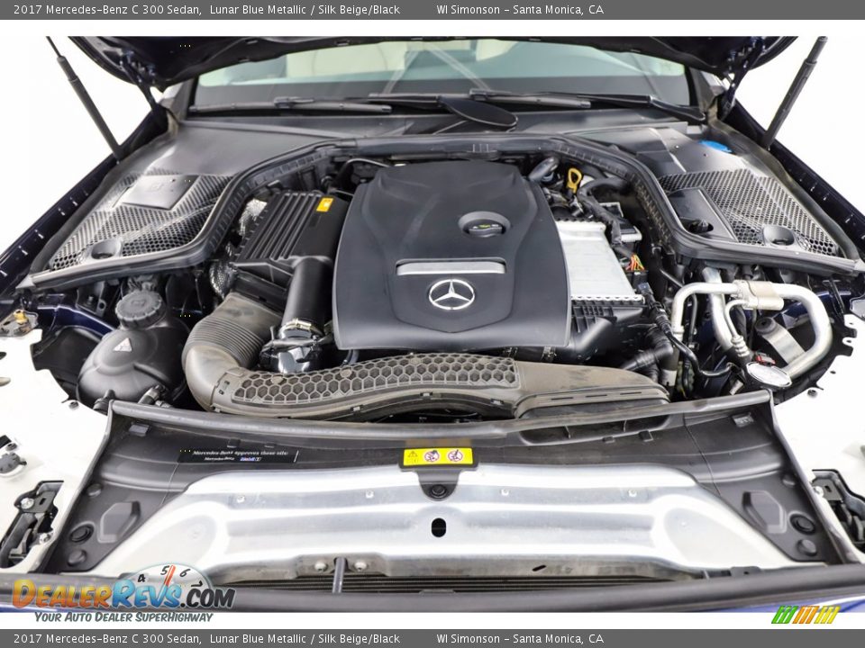 2017 Mercedes-Benz C 300 Sedan Lunar Blue Metallic / Silk Beige/Black Photo #17