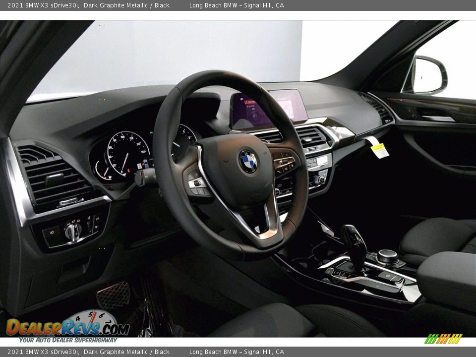 2021 BMW X3 sDrive30i Dark Graphite Metallic / Black Photo #7