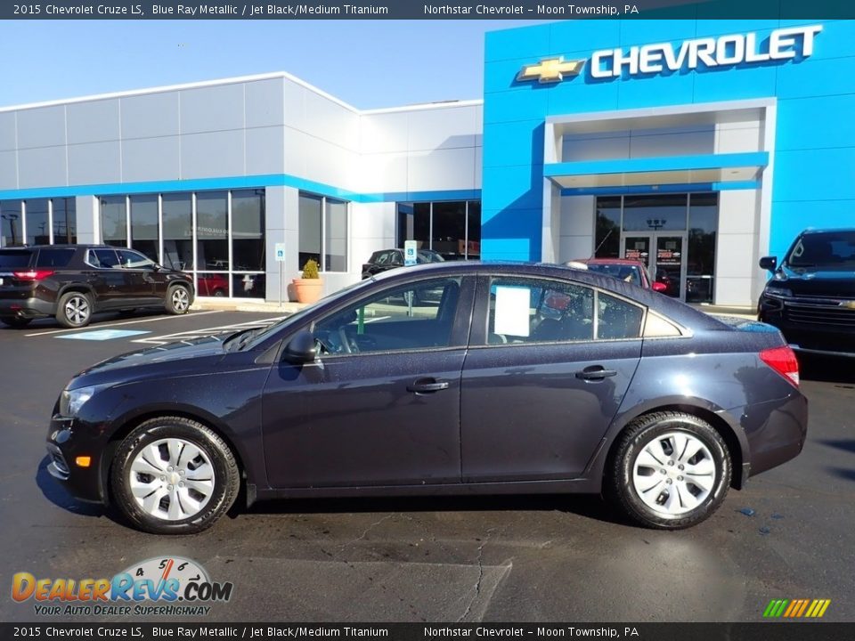 2015 Chevrolet Cruze LS Blue Ray Metallic / Jet Black/Medium Titanium Photo #3