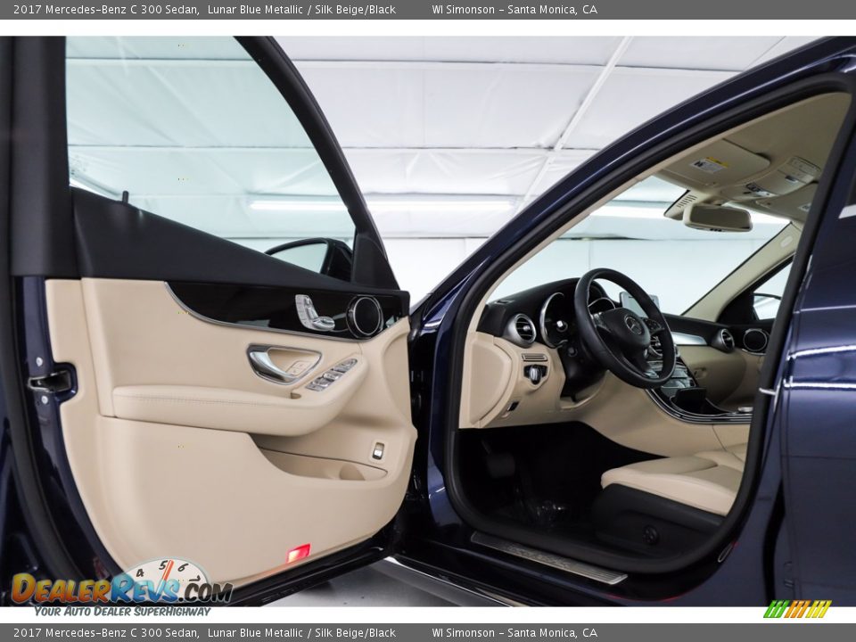 2017 Mercedes-Benz C 300 Sedan Lunar Blue Metallic / Silk Beige/Black Photo #19
