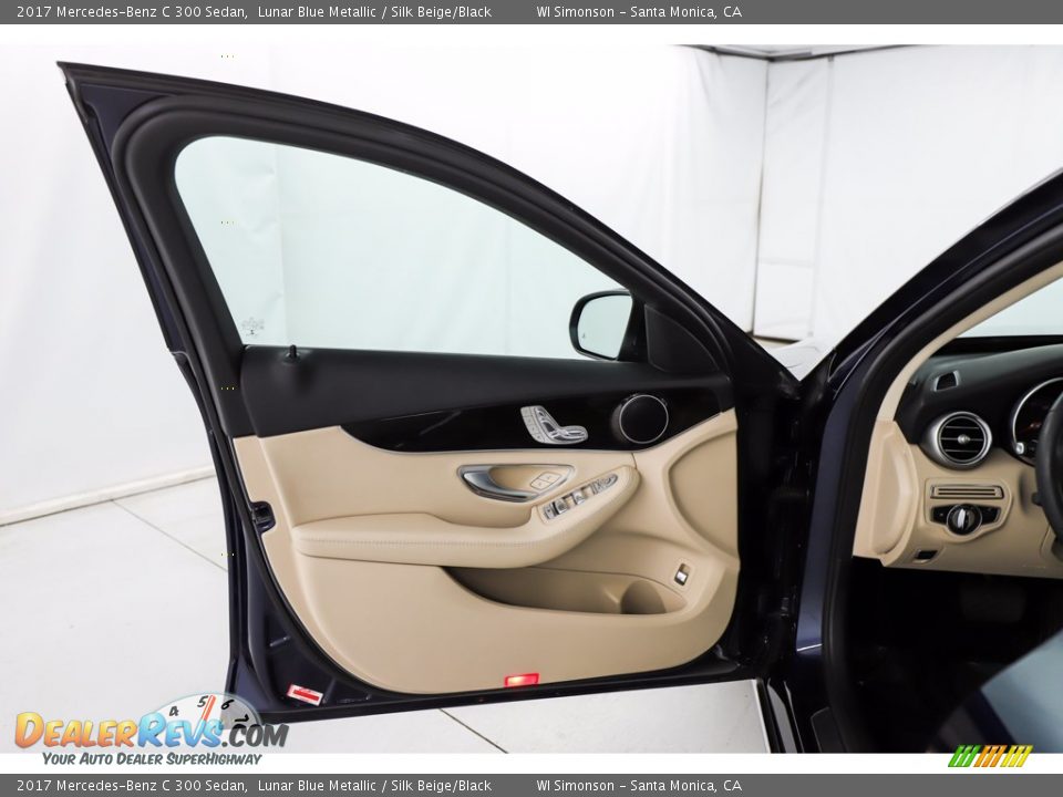 2017 Mercedes-Benz C 300 Sedan Lunar Blue Metallic / Silk Beige/Black Photo #20
