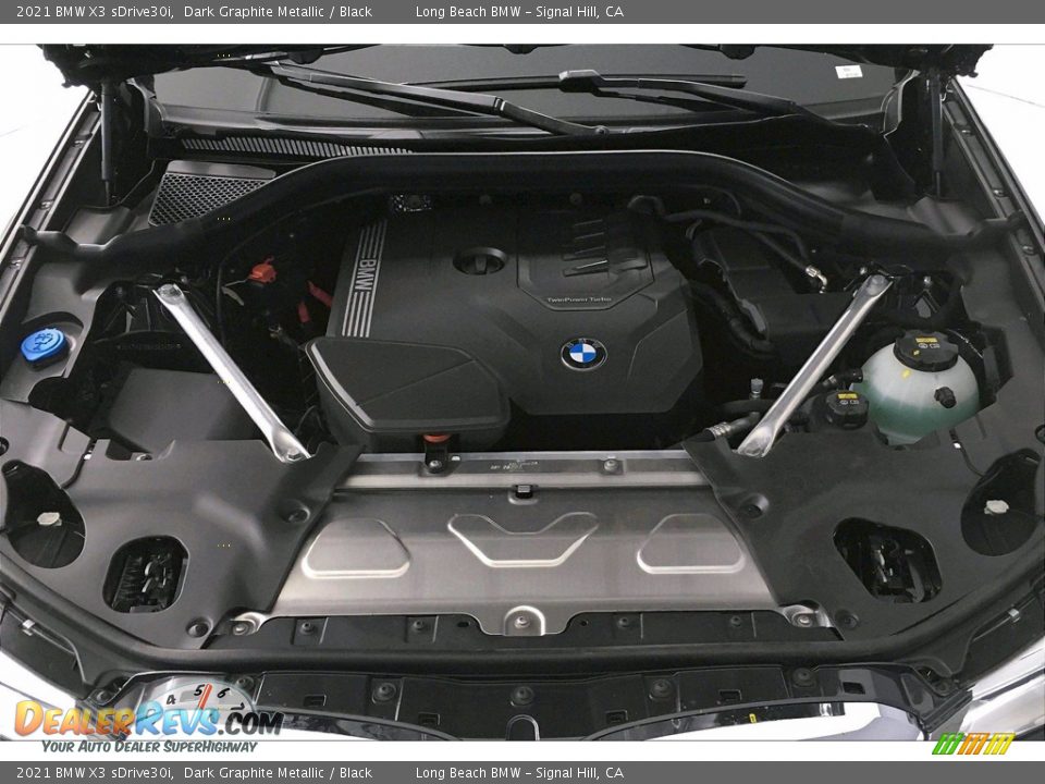 2021 BMW X3 sDrive30i Dark Graphite Metallic / Black Photo #10