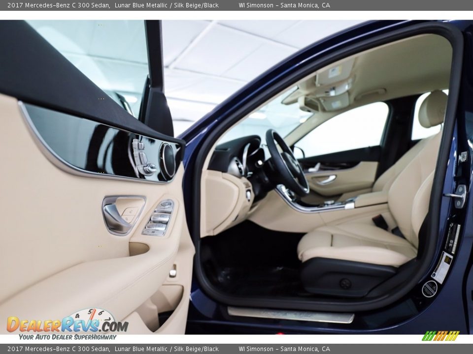 2017 Mercedes-Benz C 300 Sedan Lunar Blue Metallic / Silk Beige/Black Photo #21
