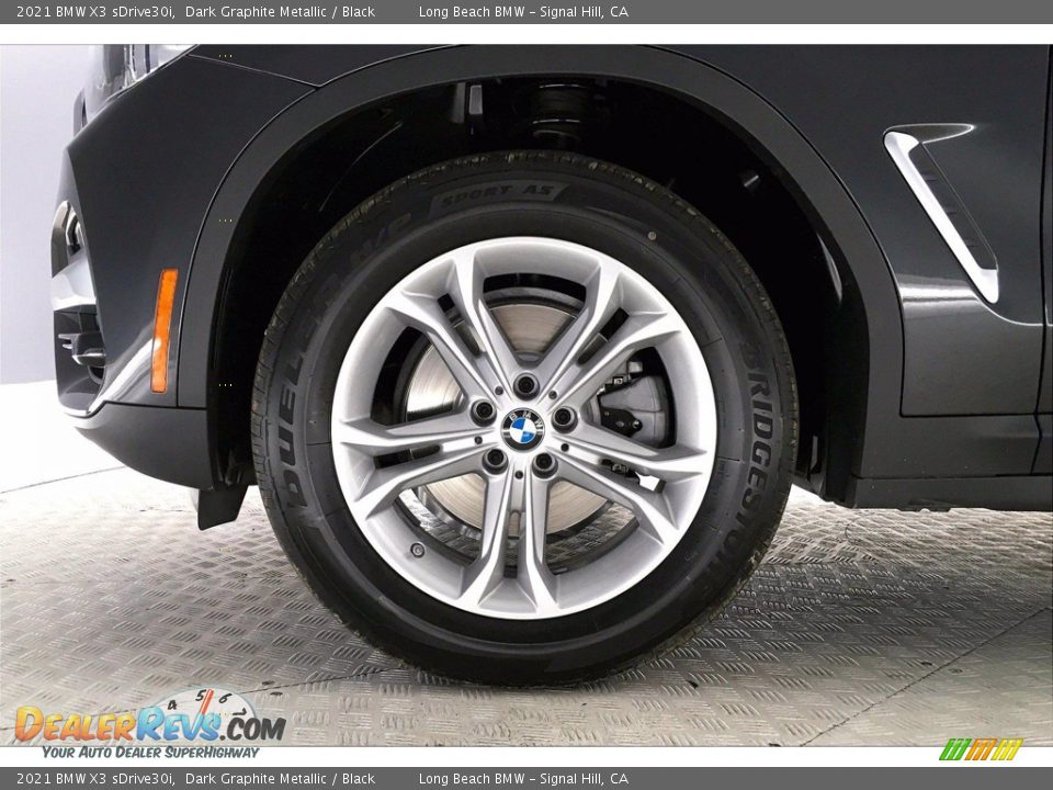 2021 BMW X3 sDrive30i Dark Graphite Metallic / Black Photo #12