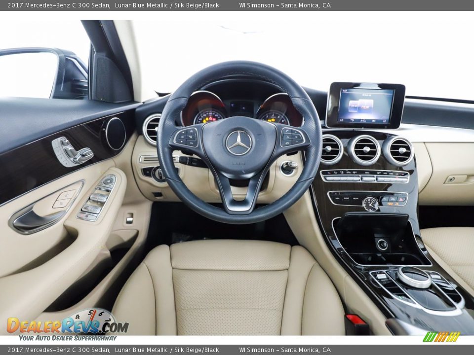 2017 Mercedes-Benz C 300 Sedan Lunar Blue Metallic / Silk Beige/Black Photo #23
