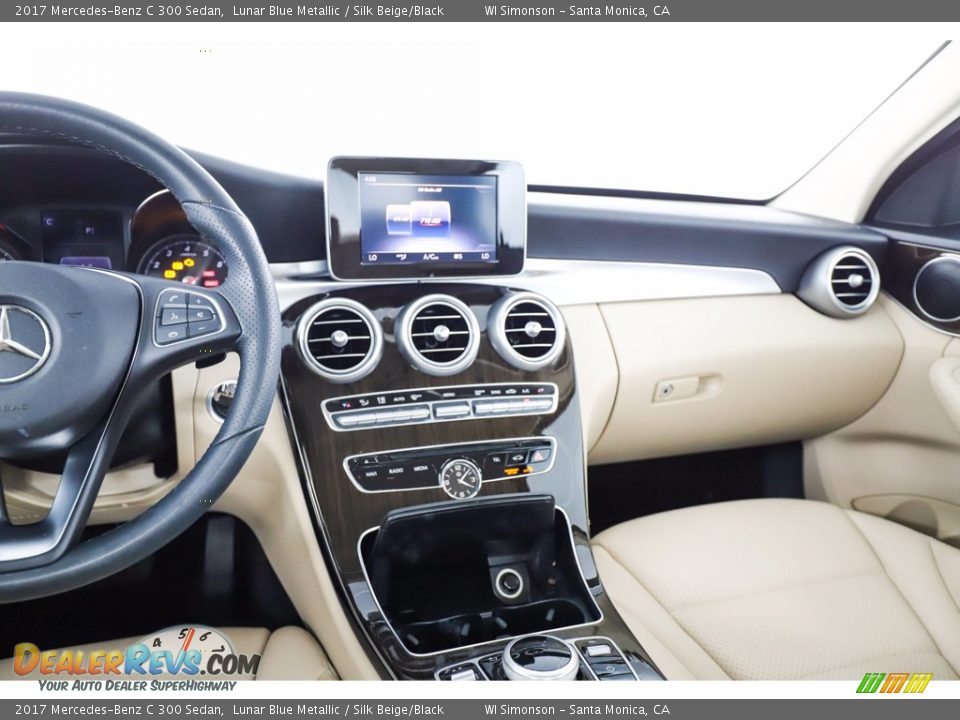 2017 Mercedes-Benz C 300 Sedan Lunar Blue Metallic / Silk Beige/Black Photo #25