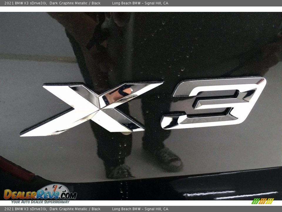 2021 BMW X3 sDrive30i Dark Graphite Metallic / Black Photo #16