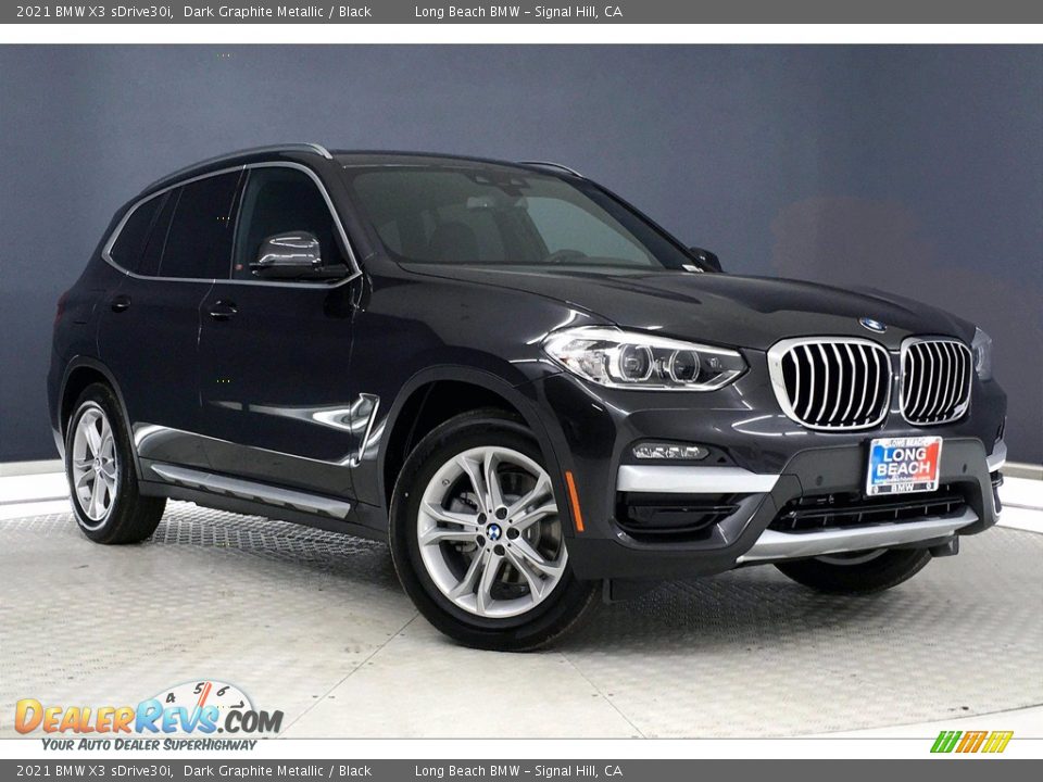 2021 BMW X3 sDrive30i Dark Graphite Metallic / Black Photo #19