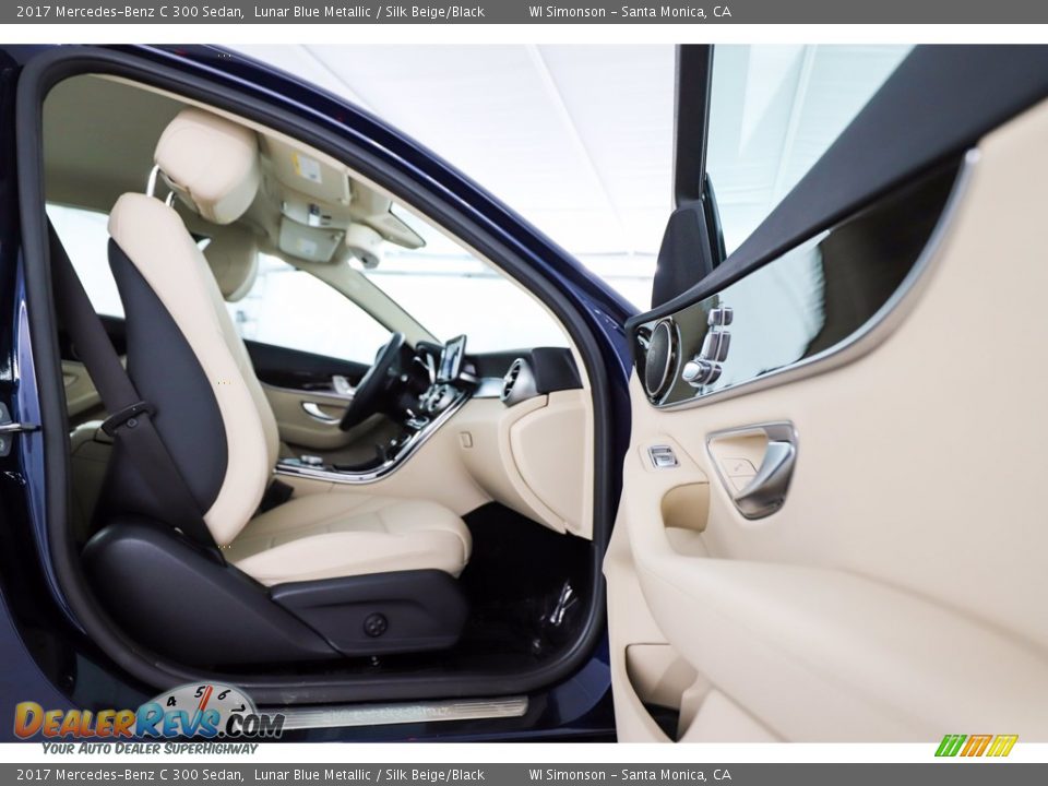 2017 Mercedes-Benz C 300 Sedan Lunar Blue Metallic / Silk Beige/Black Photo #30