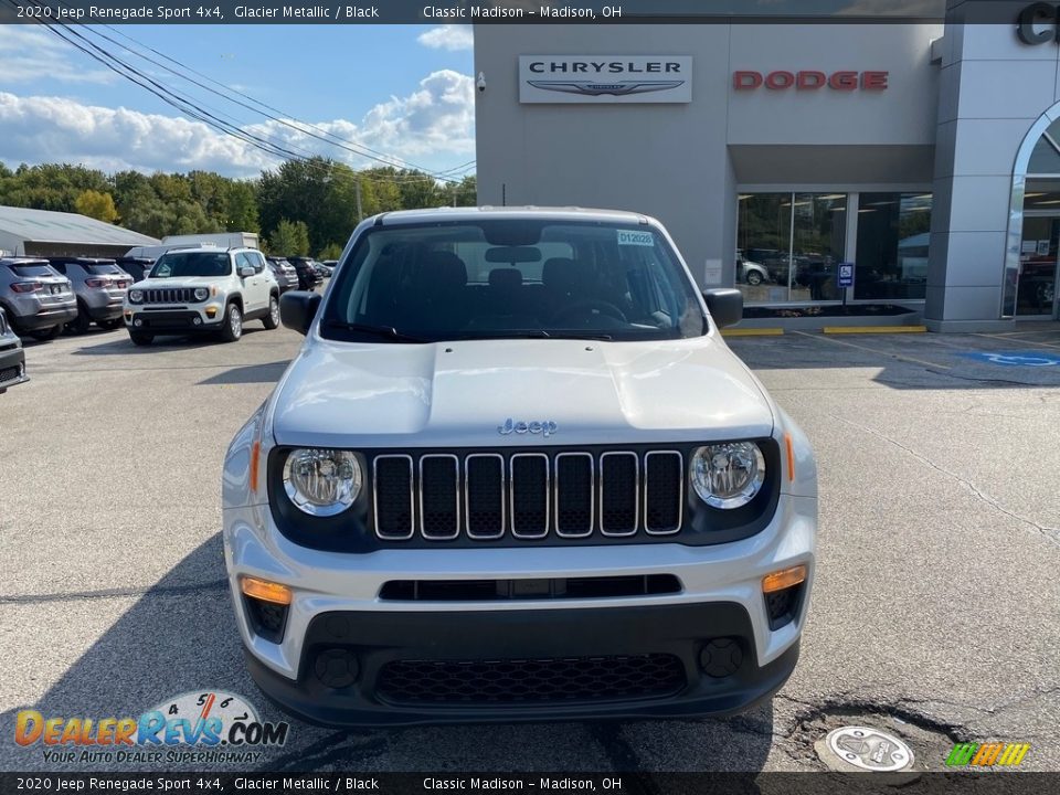 2020 Jeep Renegade Sport 4x4 Glacier Metallic / Black Photo #7