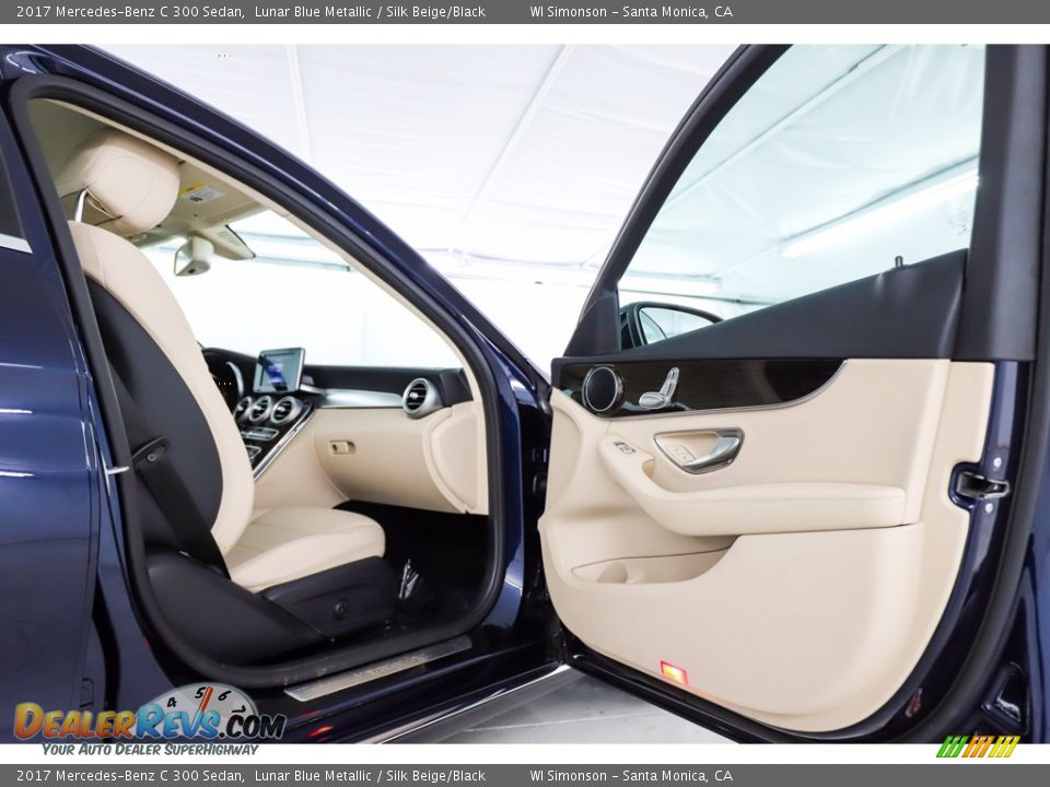 2017 Mercedes-Benz C 300 Sedan Lunar Blue Metallic / Silk Beige/Black Photo #31