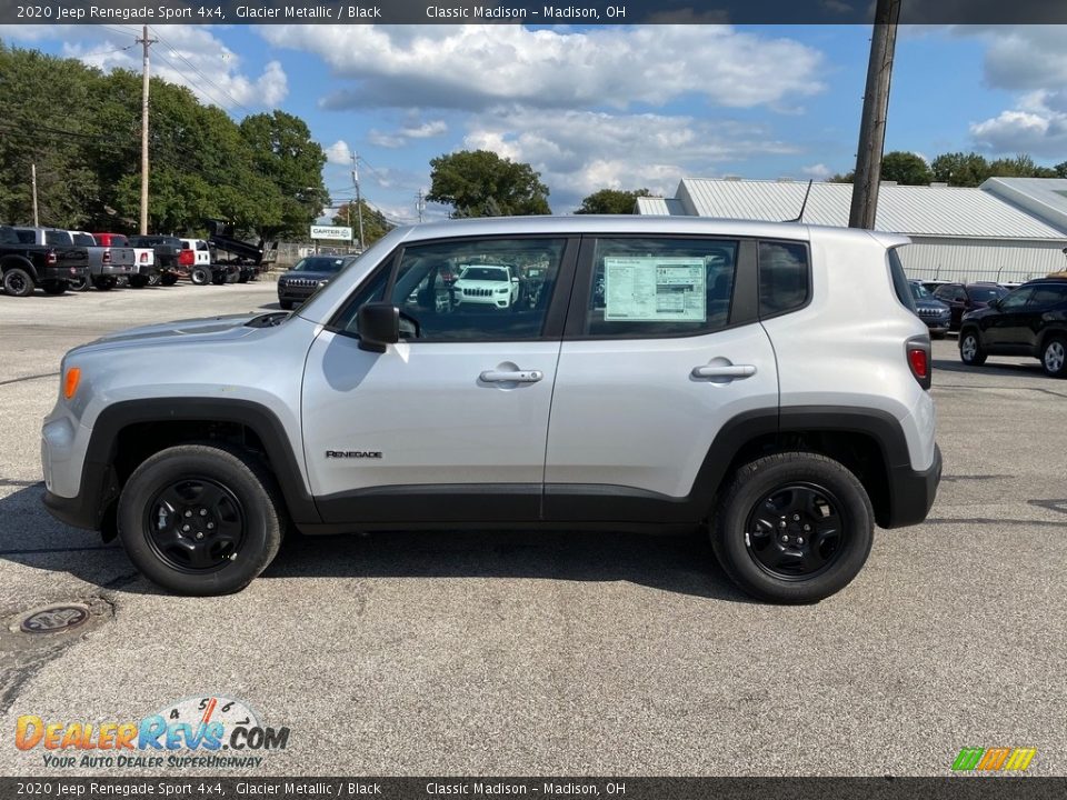 2020 Jeep Renegade Sport 4x4 Glacier Metallic / Black Photo #8