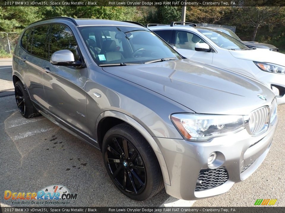 2017 BMW X3 xDrive35i Space Gray Metallic / Black Photo #2