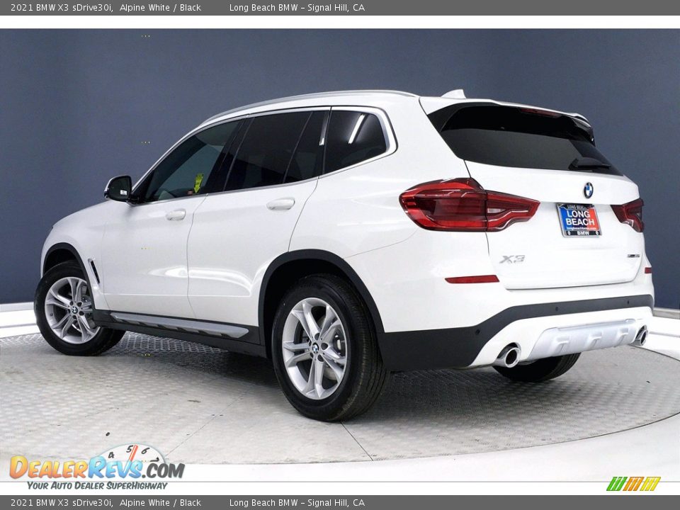 2021 BMW X3 sDrive30i Alpine White / Black Photo #3