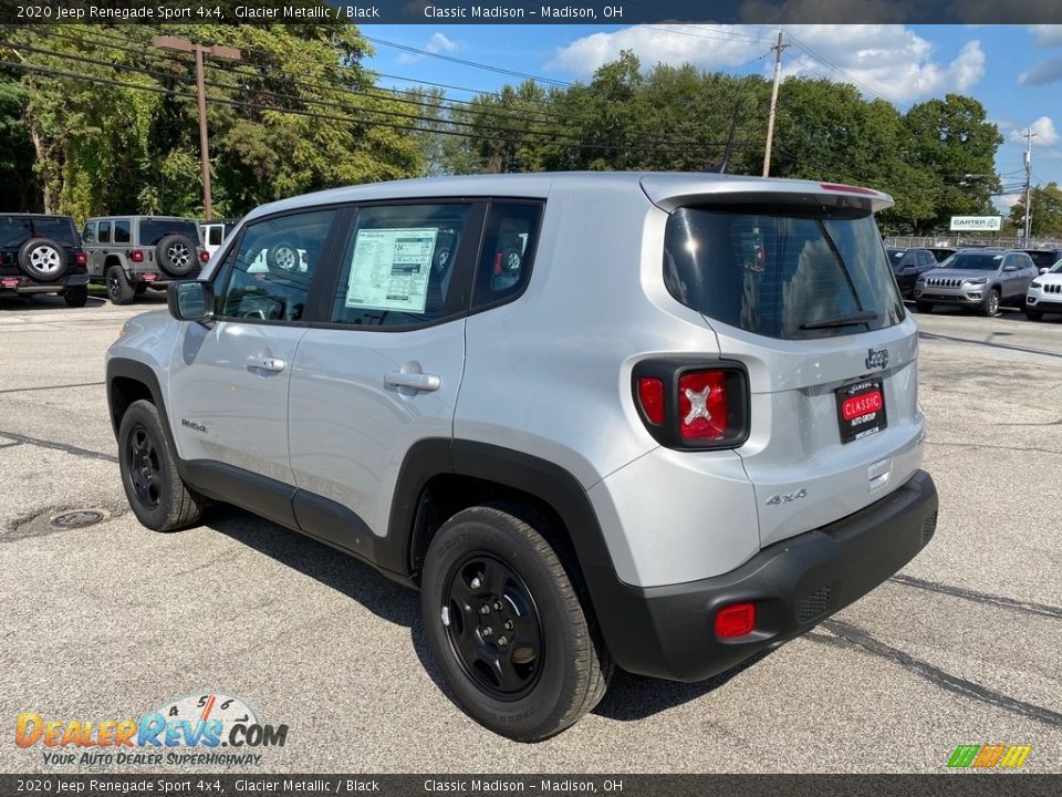 2020 Jeep Renegade Sport 4x4 Glacier Metallic / Black Photo #9