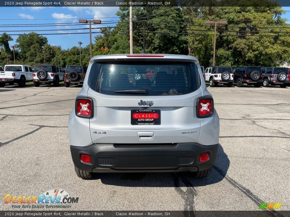 2020 Jeep Renegade Sport 4x4 Glacier Metallic / Black Photo #10