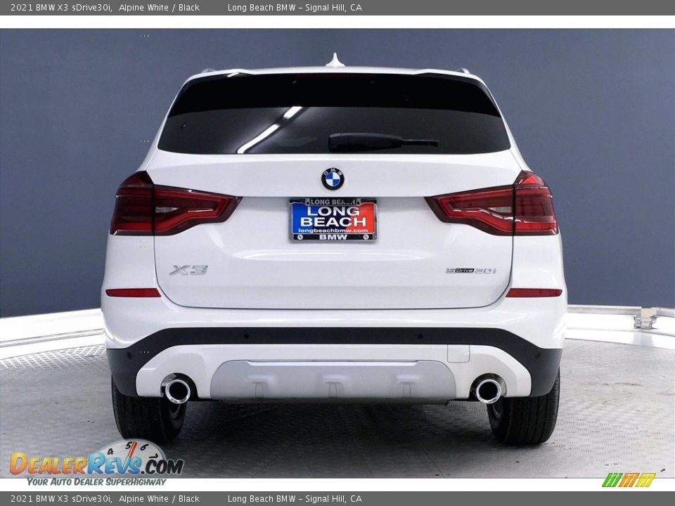 2021 BMW X3 sDrive30i Alpine White / Black Photo #4