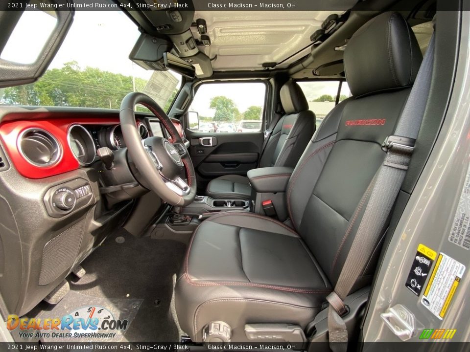 Front Seat of 2021 Jeep Wrangler Unlimited Rubicon 4x4 Photo #2
