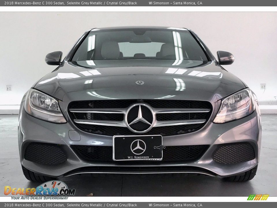 2018 Mercedes-Benz C 300 Sedan Selenite Grey Metallic / Crystal Grey/Black Photo #2