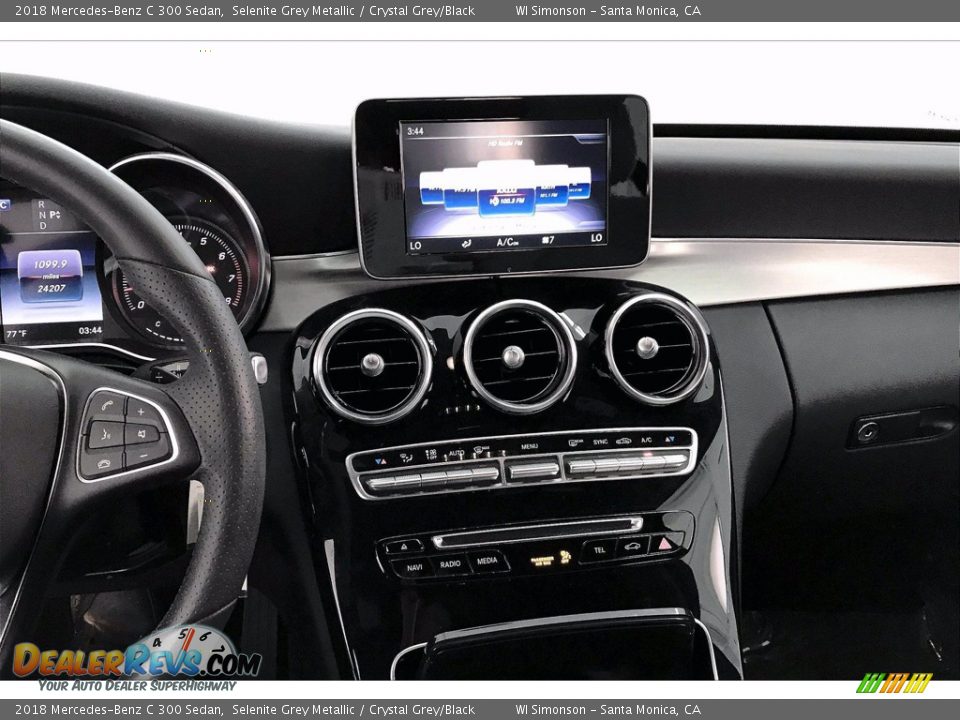 2018 Mercedes-Benz C 300 Sedan Selenite Grey Metallic / Crystal Grey/Black Photo #5