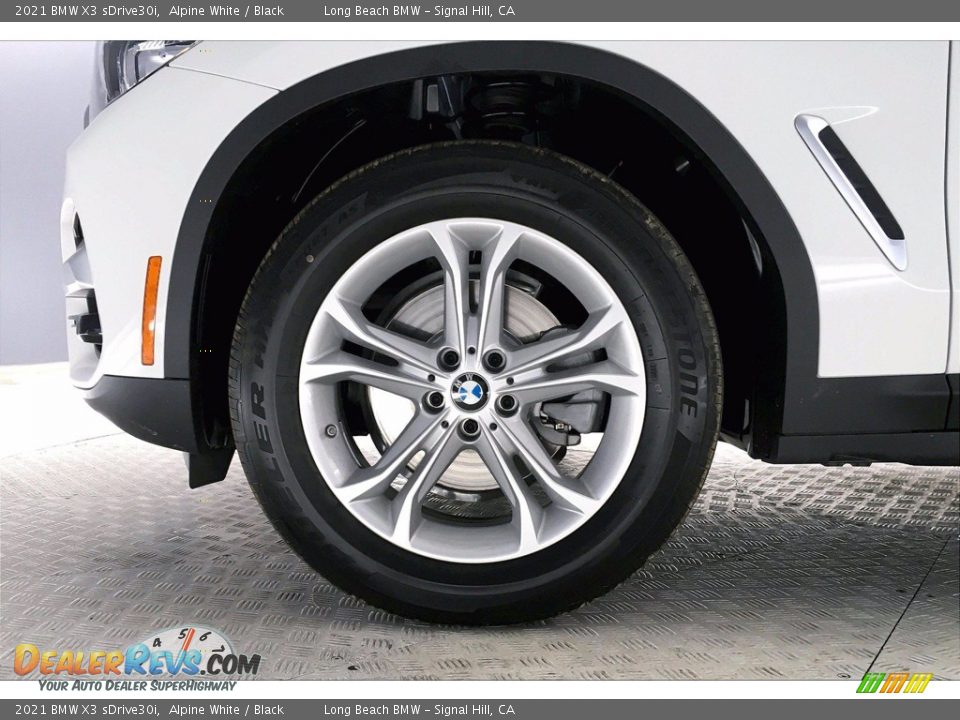 2021 BMW X3 sDrive30i Alpine White / Black Photo #12