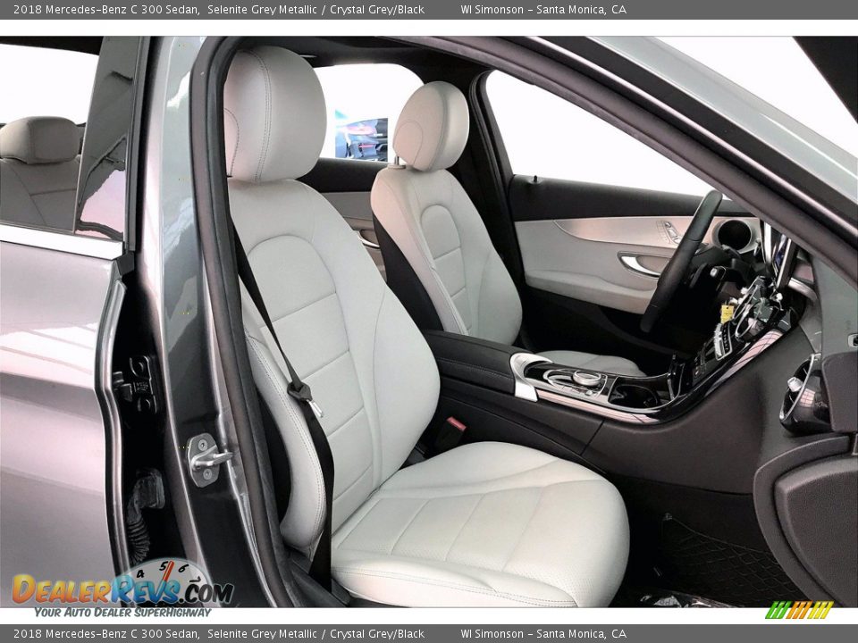 2018 Mercedes-Benz C 300 Sedan Selenite Grey Metallic / Crystal Grey/Black Photo #6