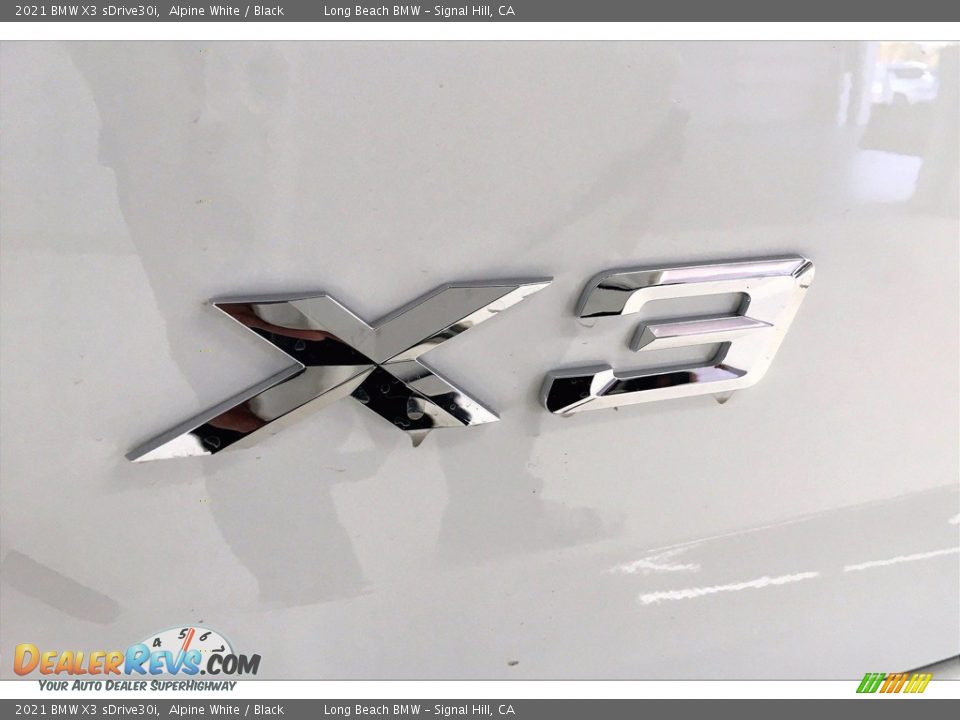 2021 BMW X3 sDrive30i Alpine White / Black Photo #16