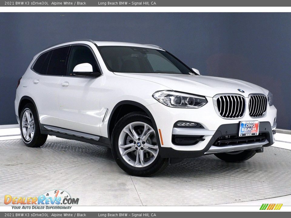 2021 BMW X3 sDrive30i Alpine White / Black Photo #19