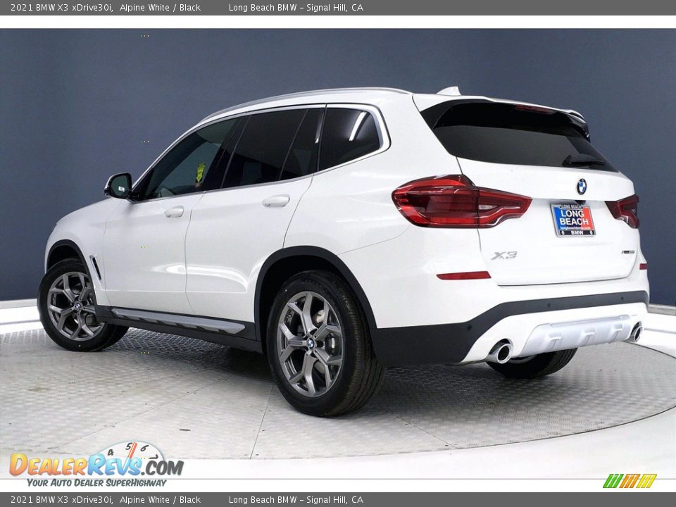 2021 BMW X3 xDrive30i Alpine White / Black Photo #3