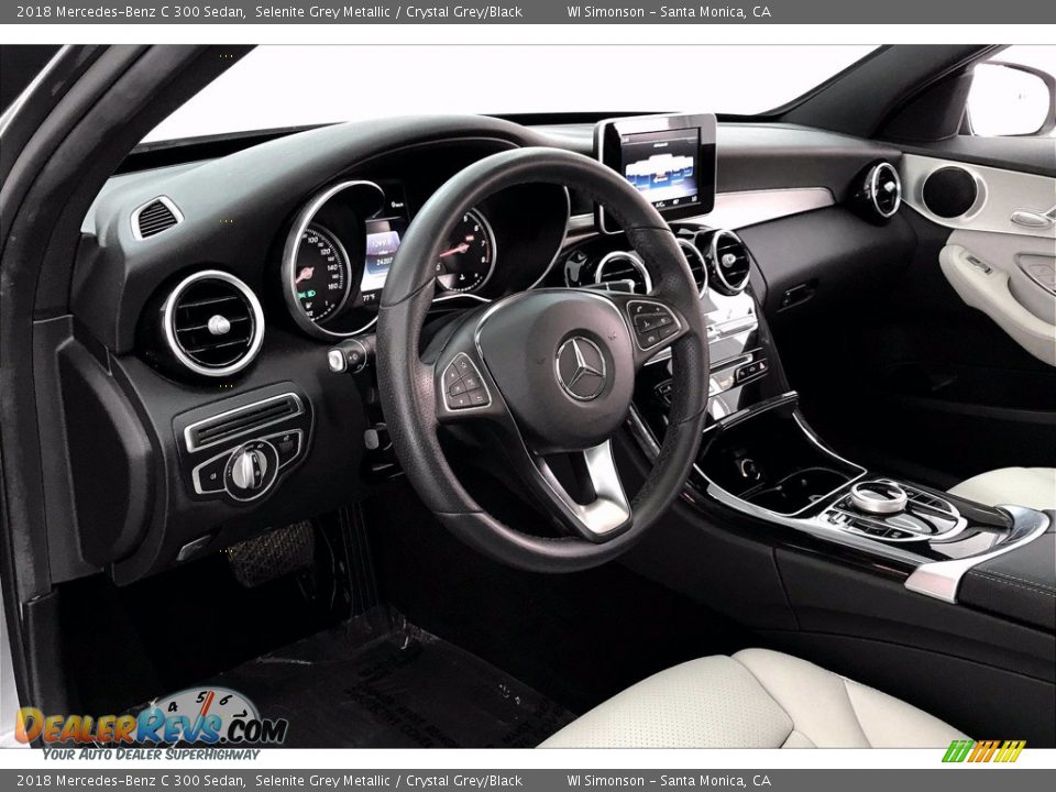 Crystal Grey/Black Interior - 2018 Mercedes-Benz C 300 Sedan Photo #22