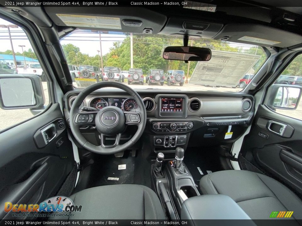 2021 Jeep Wrangler Unlimited Sport 4x4 Bright White / Black Photo #4