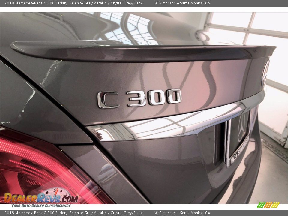 2018 Mercedes-Benz C 300 Sedan Selenite Grey Metallic / Crystal Grey/Black Photo #27