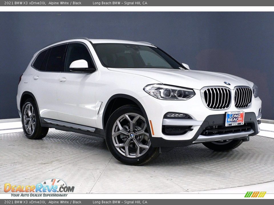 2021 BMW X3 xDrive30i Alpine White / Black Photo #19