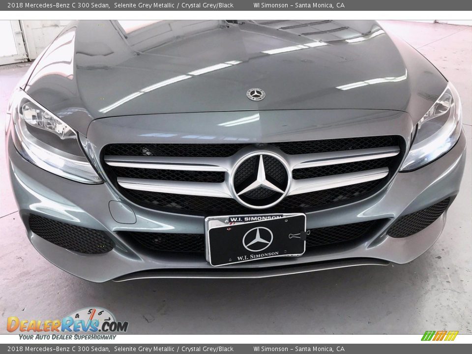 2018 Mercedes-Benz C 300 Sedan Selenite Grey Metallic / Crystal Grey/Black Photo #33