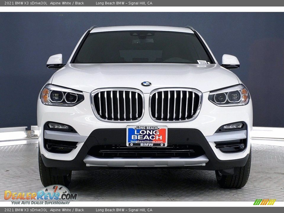 2021 BMW X3 sDrive30i Alpine White / Black Photo #2