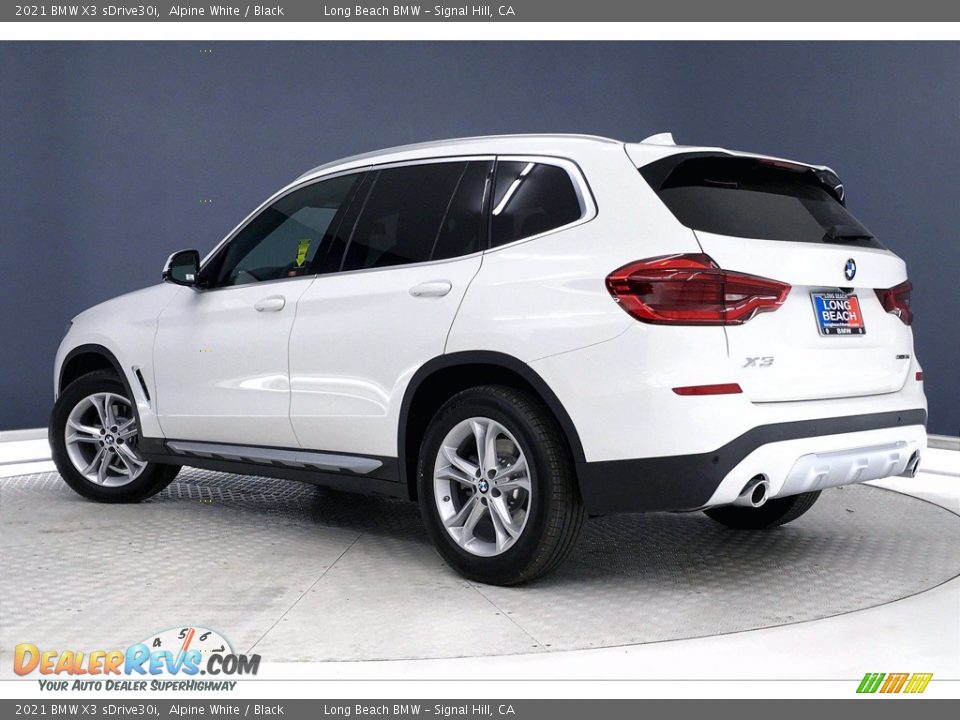 2021 BMW X3 sDrive30i Alpine White / Black Photo #3