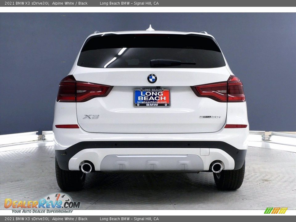 2021 BMW X3 sDrive30i Alpine White / Black Photo #4